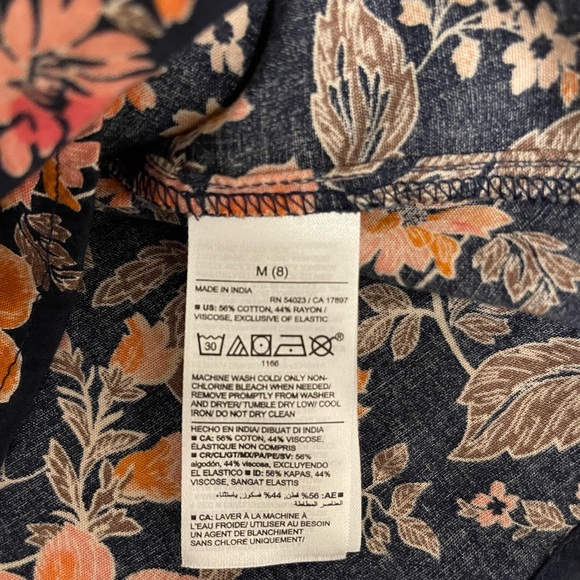 Old Navy - Coral & Dark Blue - Long Sleeve Shirt - Picture 8 of 10